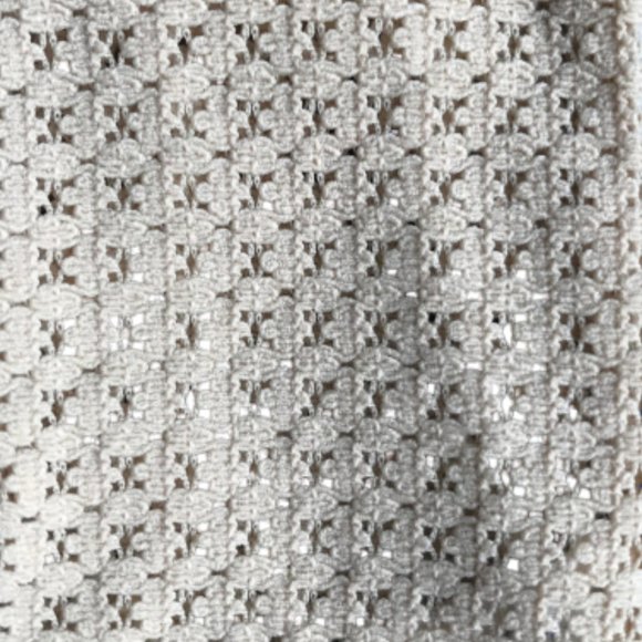 Vintage Beige Stretch Mesh Bow Detail Gloves Women - Picture 4 of 5